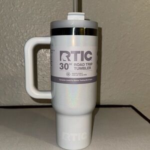 RTIC 40 oz Ceramic White Glitter